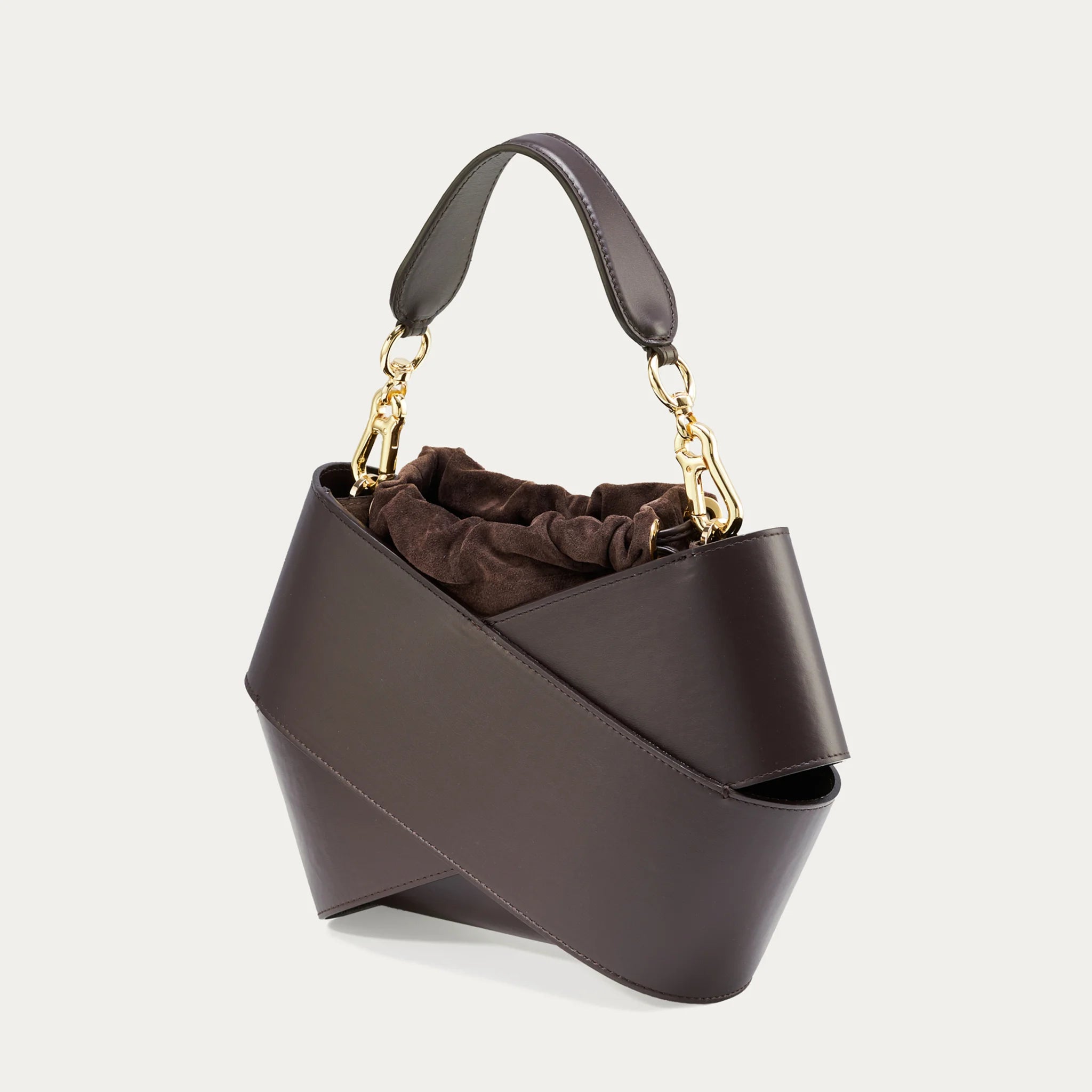 Miss V | Walnuss - Wildledertasche
