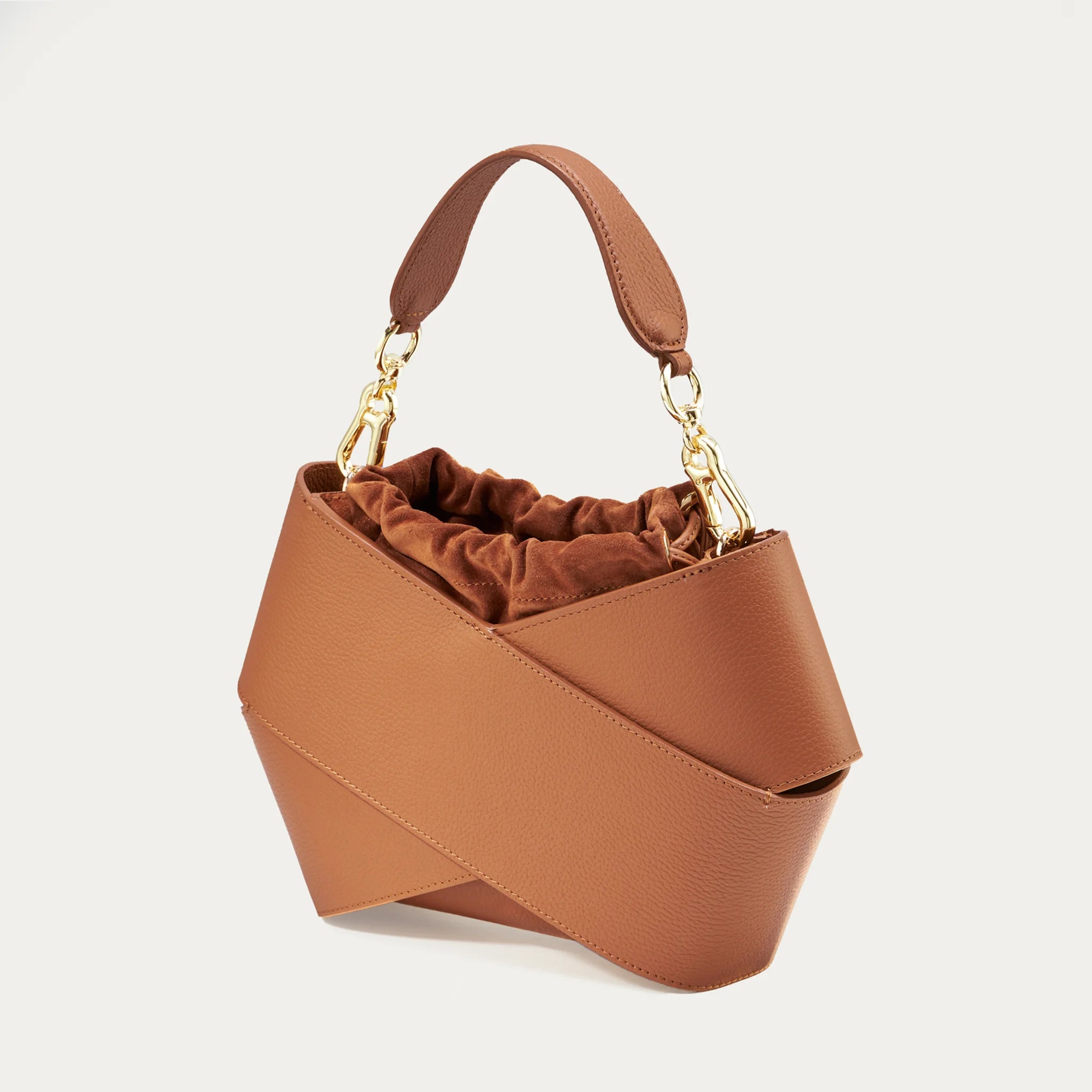 Miss V | Taupe - Wildledertasche
