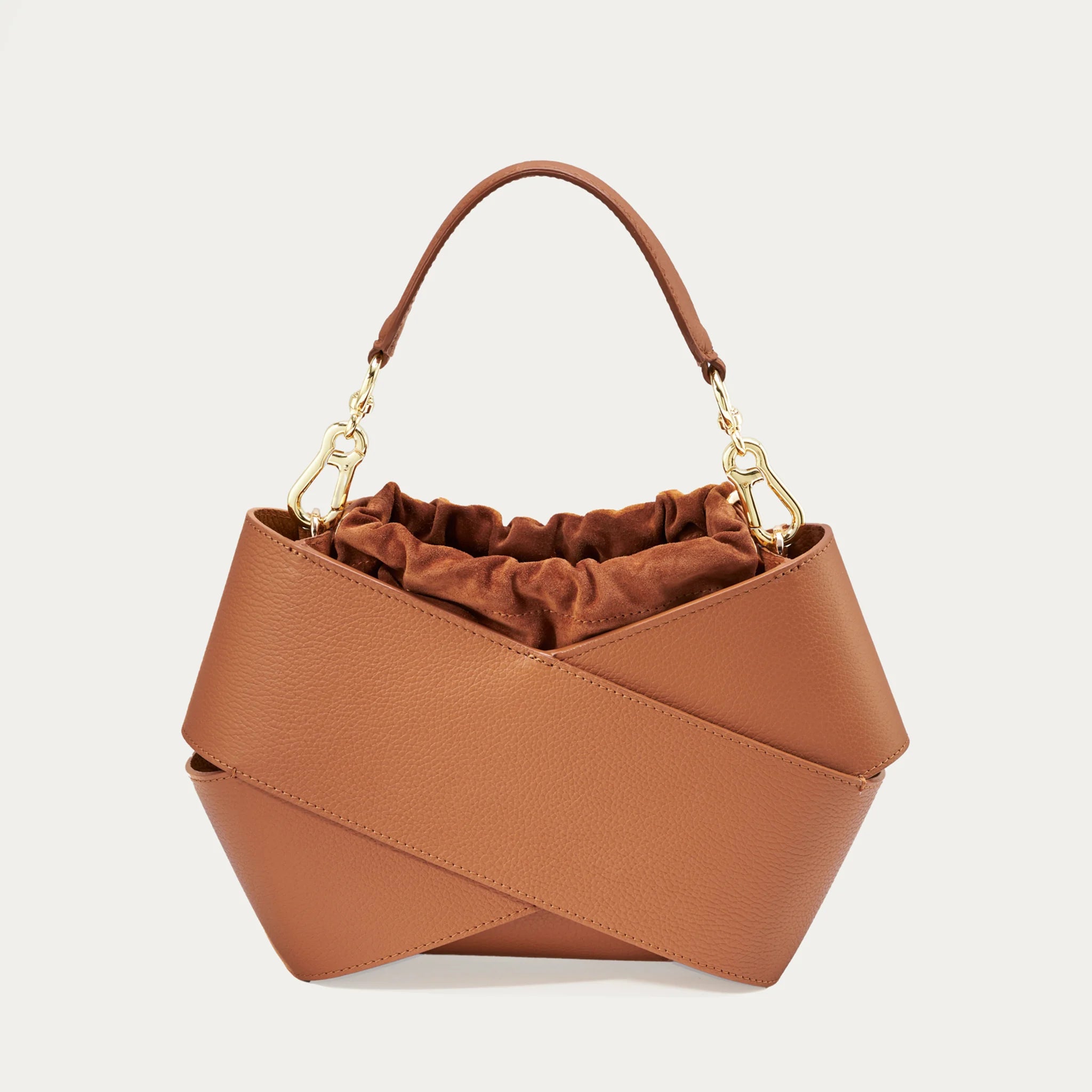 Miss V | Taupe - Wildledertasche